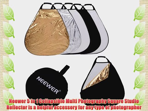 Neewer? 5 in 1 Portable Triangle 43''Inch/110cm Multi Camera Lighting Reflector/Diffuser Kit