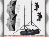 Polaroid Pro Studio Digital Flash Umbrella Mount Kit Includes: Two (2) Air-Cushioned Heavy