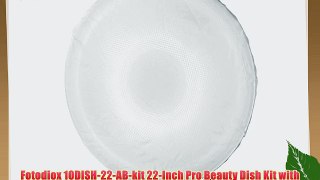 Fotodiox 10DISH-22-AB-kit 22-Inch Pro Beauty Dish Kit with Honeycomb Grid for Alien Bees Strobe