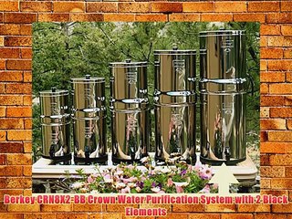 Berkey CRN8X2-BB Crown Water Purification System with 2 Black Elements