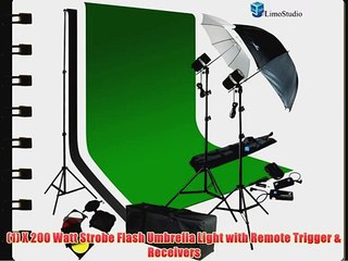 LimoStudio Photography 700 Watt Photo Studio Monolight Flash Lighting Kit - 2 Studio Flash/Strobe