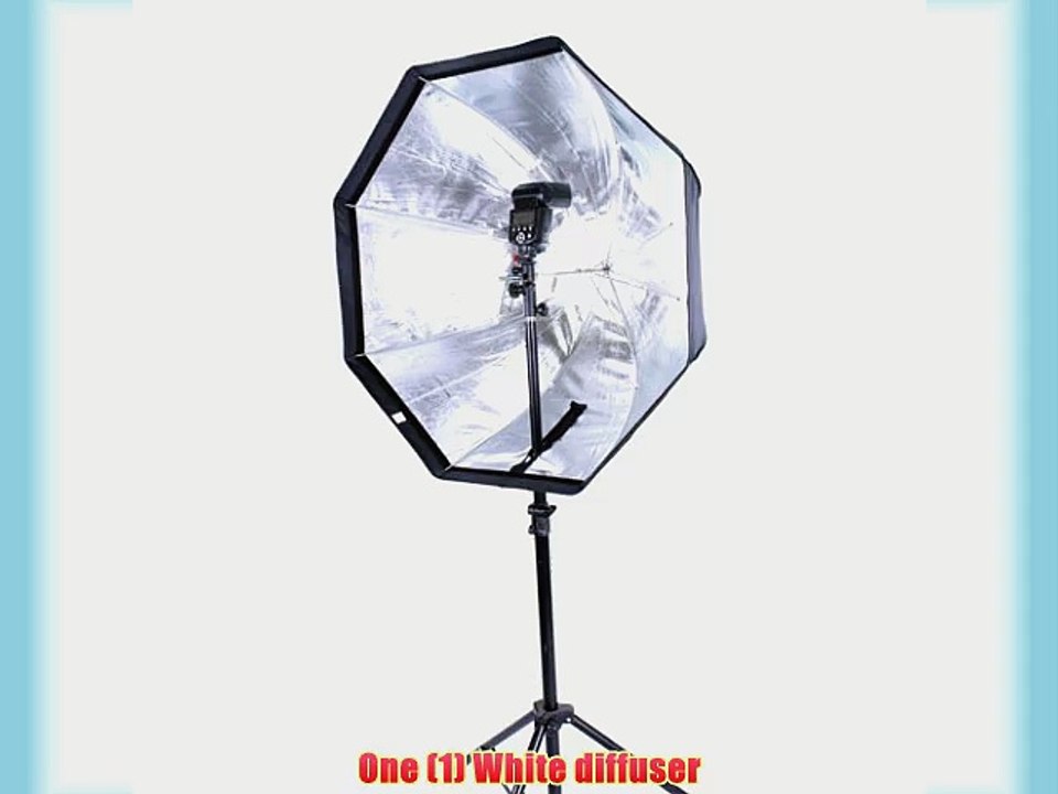 CowboyStudio Pro 30 Inch Octagon Umbrella Speedlite Softbox Brolly Reflector with Grid 8080
