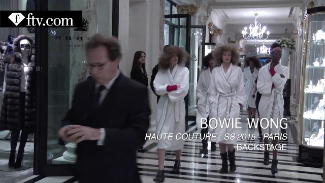 Bowie Wong Backstage Paris Couture Fashion Week FashionTV