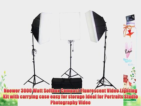 Neewer? 3000W Studio Continuous Photo Video Light Boom Stand Kit Includes (3) Softboxes (3)