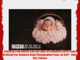 Peaceful Pink Basket StuFFeR Faux Fur Newborn Photo Props Artificial Fur Newborn Baby Photography