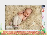 Custard Cream Faux FUR Newborn Photography Props Baby Blanket - Newborn Prop Photography Props