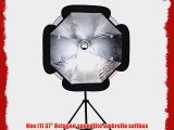 CowboyStudio Fancy Pro 37 Inch Octagon Umbrella Speedlite Softbox for Flash Light