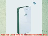 PQI Air Bank 2.5 inch 500GB USB 3.0 External Portable HDD - White