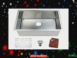 Ymbol SD3219 Stainless Steel Handmade 32-Inch Undermount Single Bowl 16 Gauge Kitchen Sink