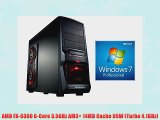 PC Gaming PC Six Core AMD FX-6300 6x3.5GHz (Turbo up to 4.1GHz) Windows 7 Prof 64bit english