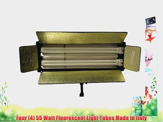 Download Video: CowboyStudio 1100 Watt Photography/Video Studio Fluorescent 2-Bank Lighting Kits - 4 x 55 Watt