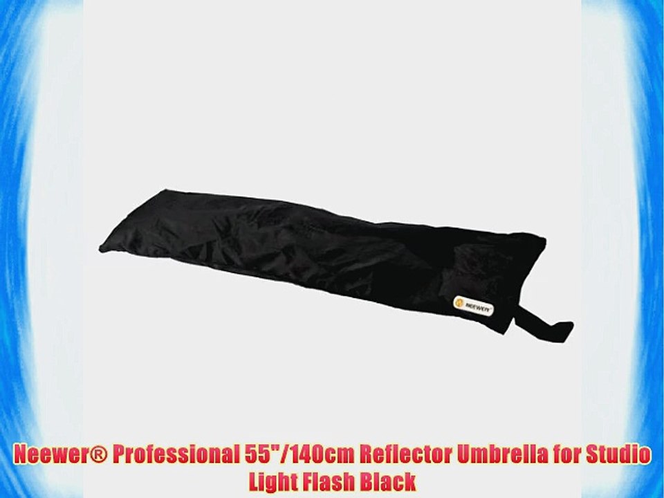 Neewer? Professional 55/140cm Reflector Umbrella for Studio Light Flash Black