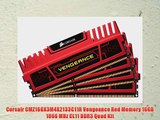 Corsair CMZ16GX3M4X2133C11R Vengeance Red Memory 16GB 1866 MHz CL11 DDR3 Quad Kit