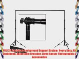 PBL12ft Backdrop Background Support System Heavy Duty Air Cushioned Adjustable Crossbar Steve