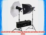 Interfit INT187 Stellar X Tungsten Umbrella and Softbox Kit with 2 Heads