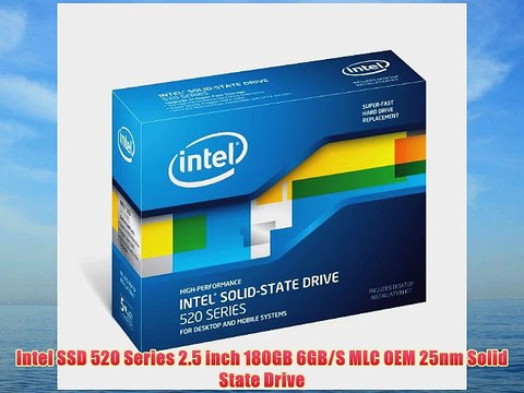 Intel SSD 520 Series 2.5 inch 180GB 6GB/S MLC OEM 25nm Solid State Drive