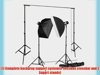 Download Video: CowboyStudio Photo Studio Monolight Flash Lighting Kit - 2 Studio Flash/Strobe 2 Softboxes