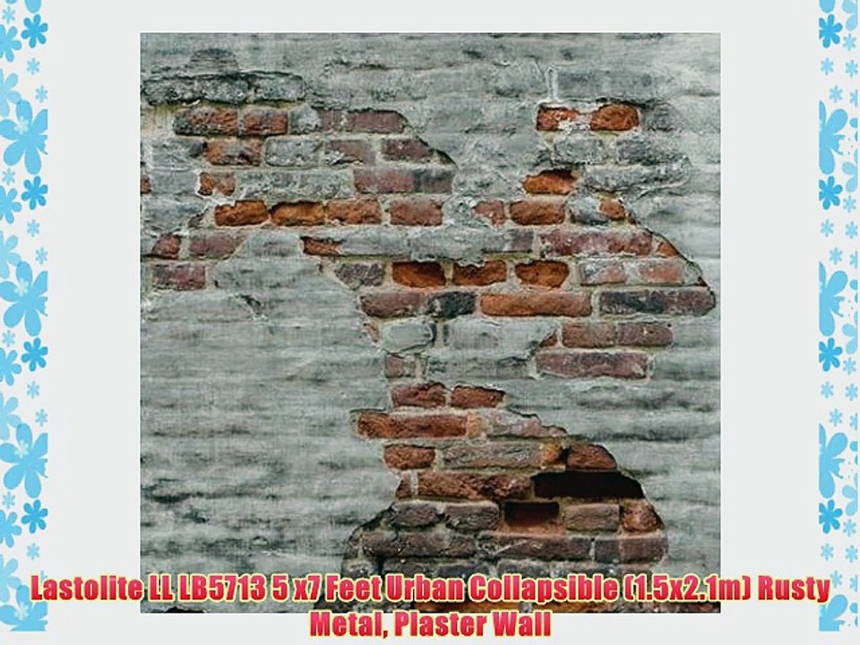 Lastolite LL LB5713 5 x7 Feet Urban Collapsible (1.5x2.1m) Rusty Metal Plaster Wall