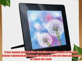 NOOU 8 Inch High Resolution Digital Photo Frame with Motion Sensor and Video Playback