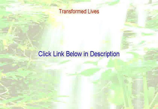 Transformed Lives PDF Download - Get It Now [2015]