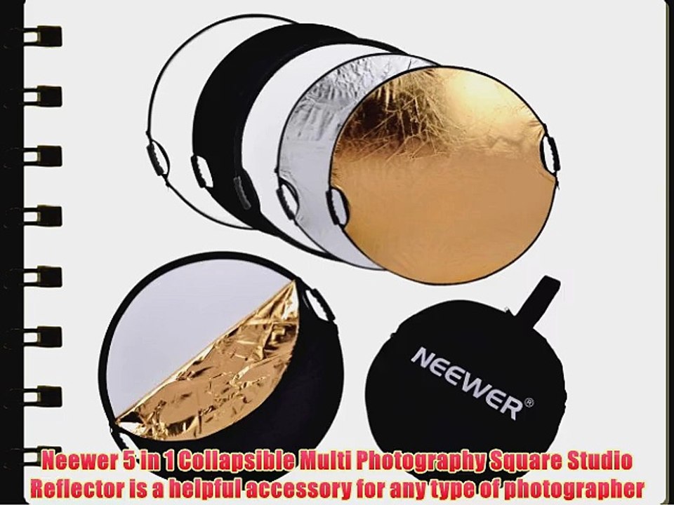 Neewer? 5 in 1 Portable Round 43''Inch/110cm Multi Camera Lighting Reflector/Diffuser Kit with