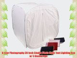 G-Star Photography 30 Inch Studio Photo Light Tent Lighting Box w/ 3 Backdrops