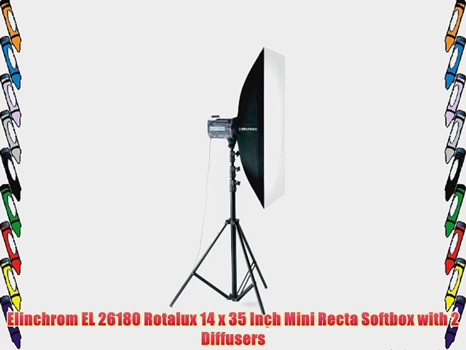 Elinchrom EL 26180 Rotalux 14 x 35 Inch Mini Recta Softbox with 2 Diffusers