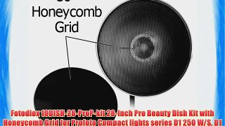 Fotodiox 10DISH-28-ProP-kit 28-Inch Pro Beauty Dish Kit with Honeycomb Grid for Profoto Compact