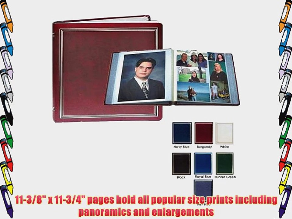 Pioneer X-Pando Post Bound Magnetic Page Photo Album with Solid Color Covers