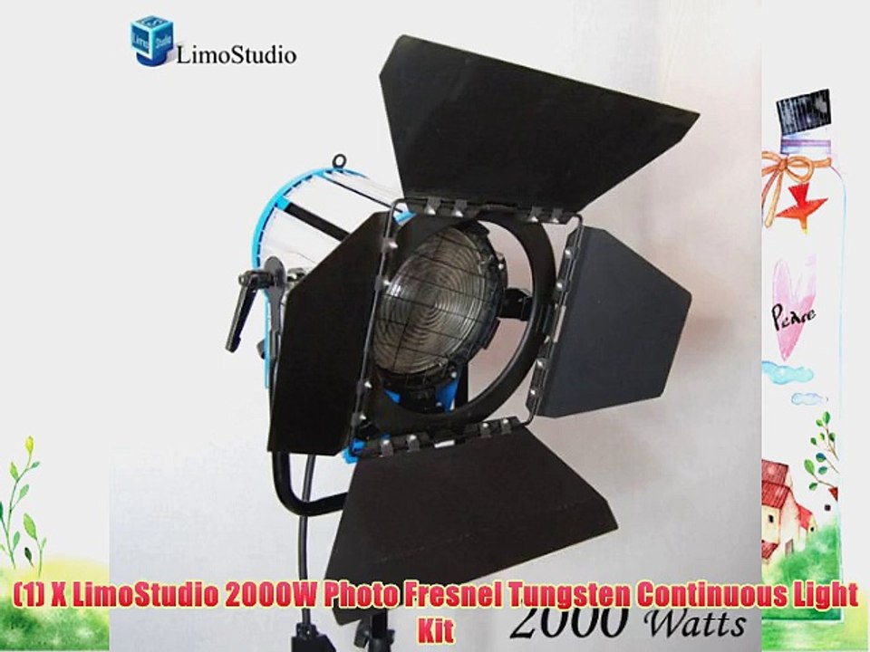LimoStudio 2000 Watt Photo PhotoStudio Photography Video Film and Television Tungsten Fresnel
