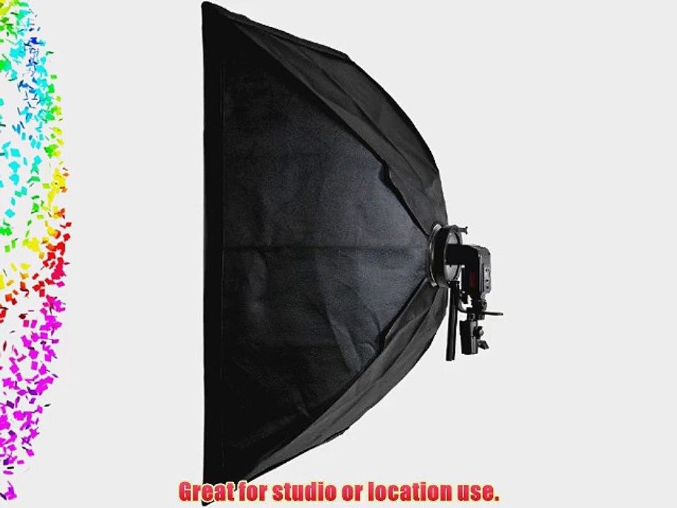 ePhoto 24 x 36 Photography Studio Photo Portrait Off Camera Flash Speedlight Softbox For Nikon
