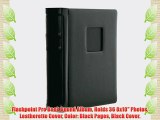 Flashpoint Pro Book Bound Album Holds 36 8x10 Photos Leatherette Cover Color: Black Pages Black