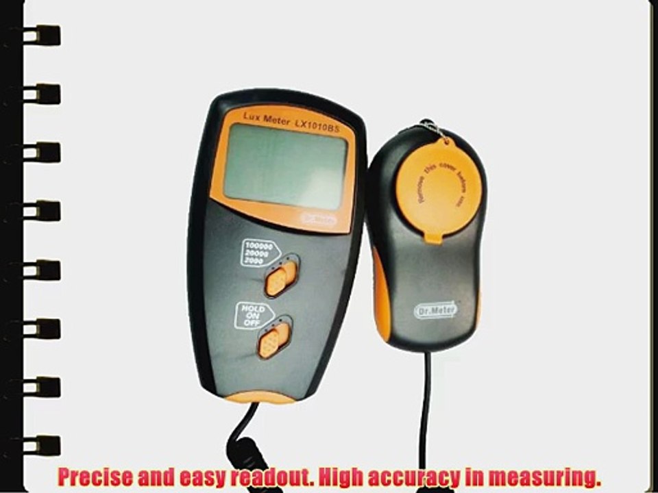 Dr.Meter? Light Meter LX1010BS with lcd display 100000 Lux Luxmeter video Dailymotion