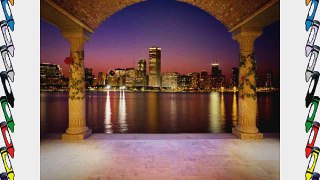 City Night Beside The River 10' x 10' CP Backdrop Computer Printed Scenic Background