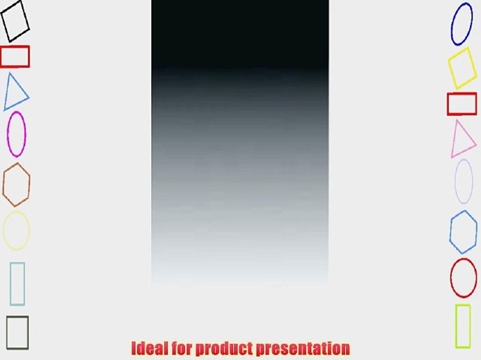 Background Paper Graduated - Black to White - 21in W x 15in High - Landscape Perspective