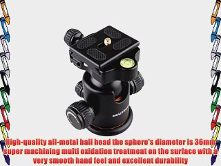 Mactrem BK-03 Photography Camera Tripod Ball Head Ballhead Quick Release Plate with Gradienter