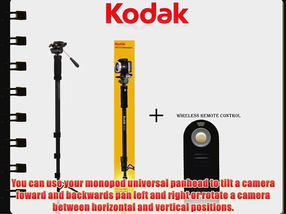 Kodak Monopod 72 Professional With Quick Release M720 FOR NIKON CAMERA DSLR D5300D5200D5100D3200D600D700D4D3XD3SD610D800D90D7100D300S