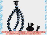 Gorillapod Flexible Tripod (Sky Blue) For Action Cameras and a Bonus GoPro Mount Adapter For