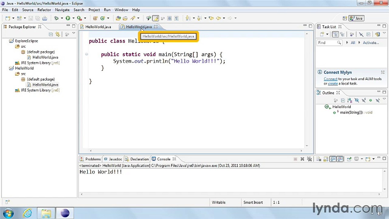 3-2. Exploring the Eclipse IDE - java classes Part 11