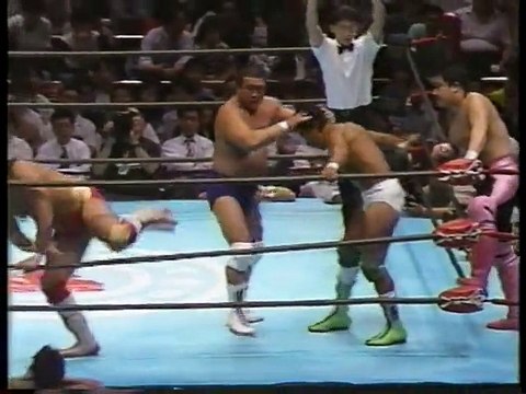 Samson Fuyuki, Takashi Ishikawa & Tatsumi Kitahara vs. Ishinriki, Shinichi Nakano & The Great Kabuki (SWS)