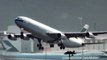 Airbus A340 Cathay Pacific. Takeoff from Hong Kong International Airport