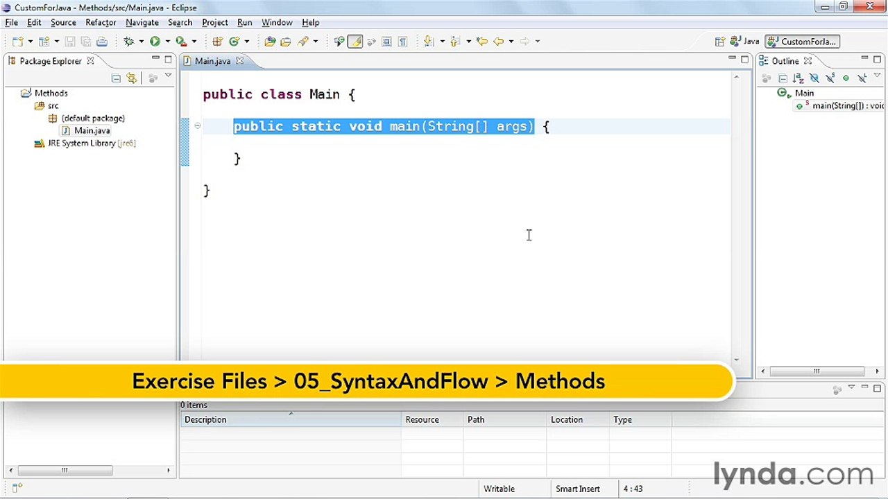 5-4. Creating reusable code with methods - Java Classes Part 27