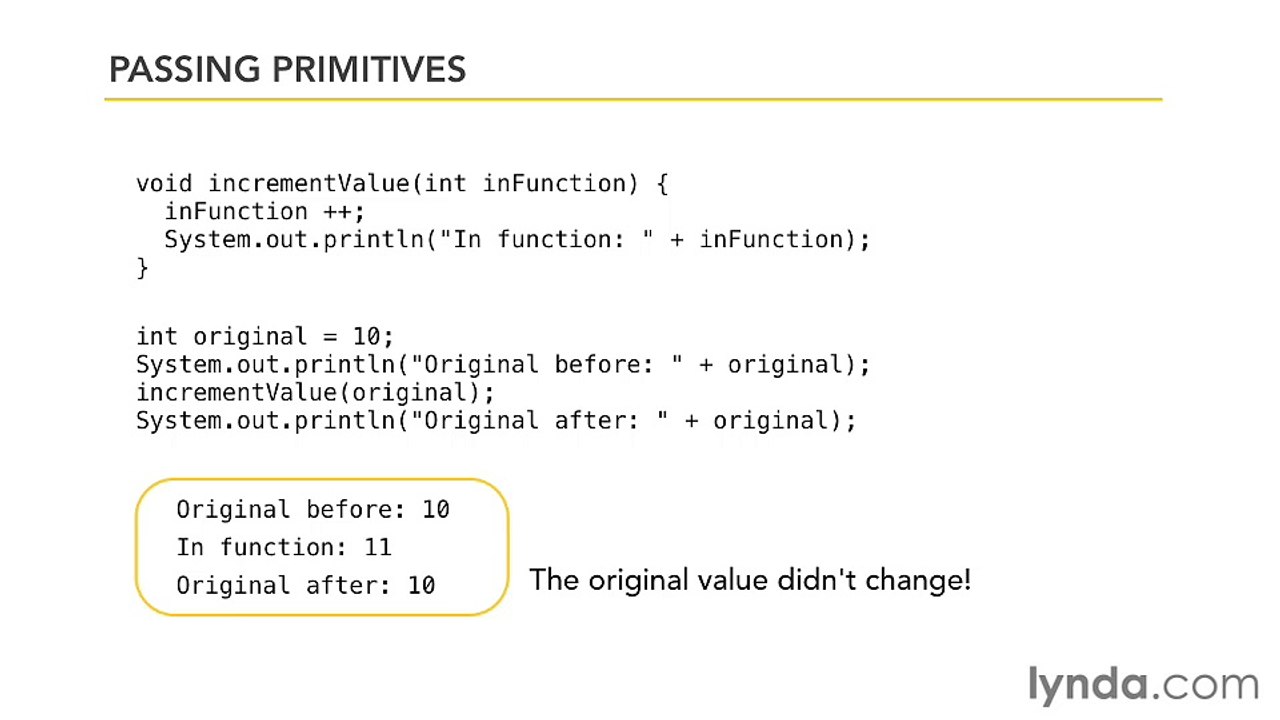 5-7. Passing arguments by reference or by value - Java Classes Part 30