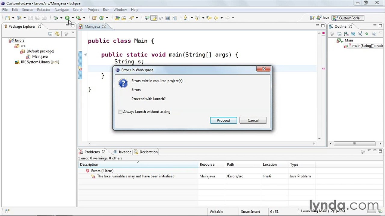 7-1. Understanding compile-time vs. runtime errors - Java Classes Part 35