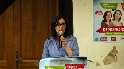 Discours de Claire Dexheimer - Débat Reprenons l'initiative