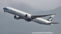 Boeing 777 Cathay Pacific, Takeoff from Hong Kong International Airport