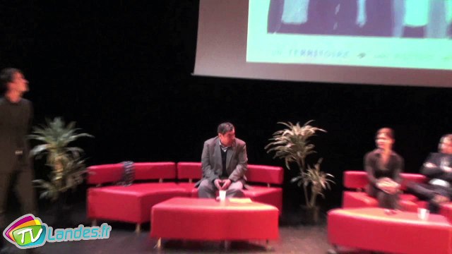 Réunion publique à Soustons, liste «Les Landes en Avant» Canton Marensin Sud. Intervention de Hélène Sarriquet.