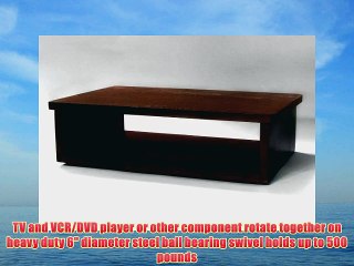 TV and DVD Swivel Stand Mahogany (20W x 13D x 5-1/2H)
