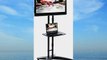 HDTV LCD Cart and Stand Fits 32 - 65 TVs Height Adjustable VESA Compatible with Shelf Locking