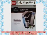 Keurig K75 Platinum Single Cup Brewing System with 72 K-Cups Reusable Coffee Filter and Water